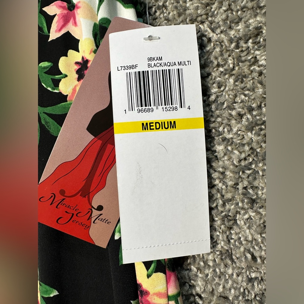 NWT Nina Leonard Bar Back Midi Dress Size Medium - Picture 5 of 7